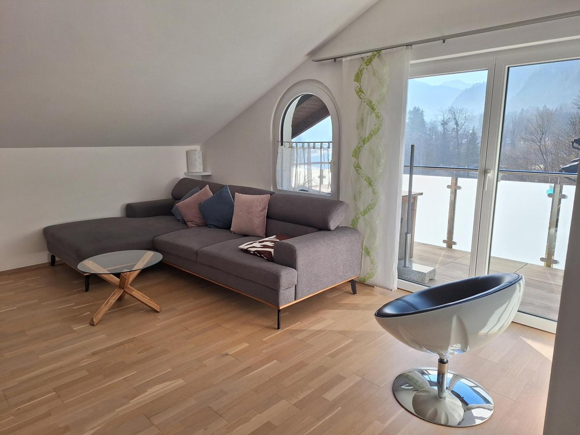 Moderne, Ferienwohnung Mit Seeblick, Near Hallstatt Bad Goisern Exterior foto